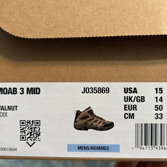 Merrell Men's MOAB 3 Hiking Boots - Picture 6 of 6